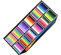 Tavolozza di colori per viso e corpo a base d'acqua non tossico arcobaleno uniforme