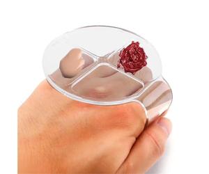 Tavolozza di miscelazione del trucco 8 pezzi acrilico Foundation Art Palette Palmare Circolare Quadrato 4 Griglia di Trucco Miscelazione Portatile Viaggio Strumento di bellezza quotidiano