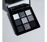 Tavolozza Di Ombretti Da 9 Colori, Colore Nero Scuro Grigio Argentato Shimmer Fi