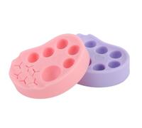 Tavolozza di Silicone 2 Pezzi per Slip delle Ciglia, 6 Slot per Ciglia, Mixer Cosmetico Riutilizzabile per Professionisti della Bellezza, Ideale per le Tecniche di Ciglia e