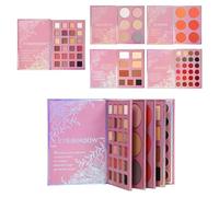 Tavolozza di trucco completa per il viso - Contorno evidenziatore glitter, elementi essenziali di vanità portatili, tavolozza di colori multifunzionale, formula duratura | Incontri Matrimonio Shopping