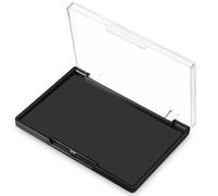 Tavolozza Magnetica Vuota per Ombretti e Fondotinta, Nera, 1 Pezzo | Coperchio Trasparente, Base Magnetica e Superficie Liscia, per Tavolo o Viaggio, in Plastico