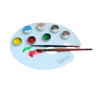 Tavolozza Ovale 20x30 Cm Per Acquerelli 7ml In Plexiglas