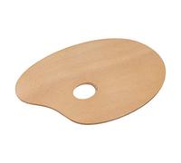 Tavolozza Ovale In Legno Massello Per Pittura A Olio E Acrilica Superficie Ampia Per Miscelazione Colore Ideale Per Artisti Adulti E Bambini Con Foro Pollice Comfortevole