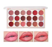 Tavolozza per labbra con lucidalabbra - Palette per labbra opache impermeabile | Palette per rossetto a prova di sudore, palette per labbra, lucidalabbra portatile per mu