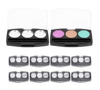Tavolozza vuota per il trucco, palette vuota di - ombretto compatto - scomparto per imballaggio della padella 10 x ,scatola cosmetica multifunzionale contenitore per ombretti creativo per