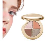 Tavolozze per il trucco da donna | di ombretti 4 in 1 - Cosmetici a lunga durata blush e illuminante per la pelle delle donne di tutte le età pratica per i viaggi