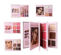 Tavolozze per Trucco,43 Colori Ombretti Lucenti,Palette Viso Con Glitter Blush E Contour | per Feste Viaggi Compleanni Lavoro Quotidiano Matrimonio Club Servizi Fotografici Eventi Sposse Donne Ragazze