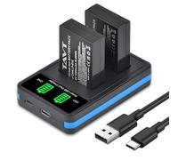 TAVT 2 batterie e caricabatterie LP-E12 da 1200 mAh per Canon PowerShot SX70 HS, EOS M50, M50 Mark II, EOS M100, 100D, M, M2, M10, Rebel SL1, Kiss X7