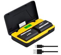 TAVT Batteria 2850 mAh LP-E6 LP-E6N LP-E6P LP-E6NH e caricabatterie doppio per Canon EOS R5, R6, R7, 5D Mark II, 5DS, 5DS R, 6D, 7D, 60D, 70D, XC10, R, 5D III, 5D4, 6D Mark II, 80D, 90D