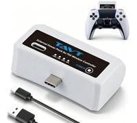 TAVT Batteria esterna per controller Sony PlayStation 5, PS5 Dualsense/Edge, batteria ricaricabile con indicatore LED e cavo di ricarica USB-C
