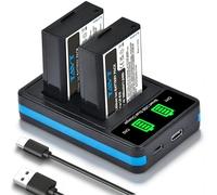 TAVT Confezione da 2 batterie da 1600 mAh LP-E10 con caricatore per Canon EOS 1100D 1200D 1300D 1500D 2000D 3000D 4000D Rebel T100 T7 T3 T6 T5
