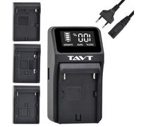 TAVT LP-E6 - Caricabatterie per Canon LP-E6N, LP-E6NH, LP-E6P, BP-808, BP-819, BP-820, BP-828, BP-827, BP-911, BP-930, BP-945, BP-970G, per Sony NP-F570 NP-F770NP-F970 NP-FM50 NP-F, NP-FM50 0H