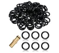 TAVYTH Kit di 50 O-Ring in Gomma Siliconica per Guarnizioni Idrauliche e Impianti, Anelli di Tenuta per Aria Condizionata, Automobile e Attrezzature, Set di Guarnizioni O-Ring con Diversi Spessori