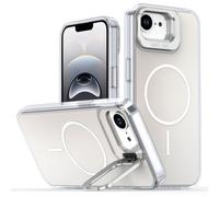 Tawarror Cover Magnetica per iPhone 16e/17e con Supporto, Bianco | Compatible con MagSafe, Custodia Camaleontica Alla Moda, PC Rigido + TPU Anti Graffio Anti Caduta Case