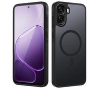 Tawarror Cover Magnetica per Oppo A6X/ A6 4G/5G, Compatibile con MagSafe, Traslucida Opaca Custodia per Oppo A6X PC Posteriore Anti-Graffio TPU Antiurto Sottile Protettiva Case, Nero