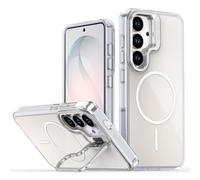 Tawarror Cover Magnetica per Samsung Galaxy S26 con Supporto, Bianco | Compatible con MagSafe, Custodia Camaleontica Alla Moda, PC Rigido + TPU Anti Graffio Anti Caduta Case
