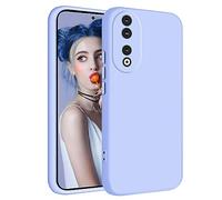 Tawarror Cover per Honor 90 5G, Custodia Silicone Liquido Ultra Sottile con Morbido Fodera in Microfibra Protezione Antiurto Anti-graffio Completa Full Body Protettiva Case - Viola Lilla