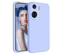 Tawarror Cover per Honor 90 Lite 5G, Custodia Silicone Liquido Ultra Sottile con Morbido Fodera in Microfibra Protezione Antiurto Anti-graffio Completa Full Body Protettiva Case - Viola Lilla