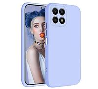 Tawarror Cover per Honor X8a, Custodia Silicone Liquido Ultra Sottile con Morbido Fodera in Microfibra Protezione Antiurto Anti-graffio Completa Full Body Protettiva Case - Viola Lilla