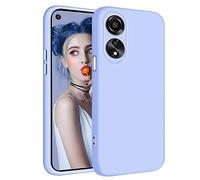 Tawarror Cover per OPPO A78 5G, Custodia Silicone Liquido Ultra Sottile con Morbido Fodera in Microfibra Protezione Antiurto Anti-graffio Completa Full Body Protettiva Case - Viola Lilla