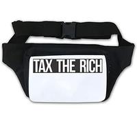 Tax The Rich - Marsupio con logo socialista bianco e nero