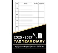 Tax Year Diary 2026-2027: Daily Financial Tracker for Self-Employed & Small Business Owners