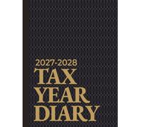 Tax Year Diary A4 | Smart Navy & Gold (Hardback): Week to View Income & Expenses Tracker for Self-employed, Small Business (April to April)