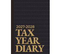 Tax Year Diary A4 | Smart Navy & Gold: Week to View Income & Expenses Tracker for Self-employed, Small Business (April to April)