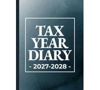 Tax Year Diary A4 | Stormy Watercolour (Hardback): Week to View Income & Expense Tracker for Self-employed, Small Business (April to April)