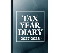 Tax Year Diary A4 | Stormy Watercolour: Week to View Income & Expense Tracker for Self-employed, Small Business (April to April)