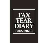 Tax Year Diary A5 | Basic Black & White (Hardback): April to April Income & Expenses Tracker for Small Business, Self Employed (Week to View)