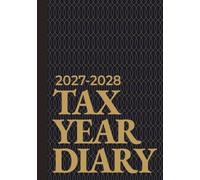 Tax Year Diary A5 | Smart Navy & Gold: Week to View Income & Expense Log Book for Self Employed, Small Business (April to April)