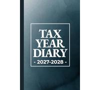 Tax Year Diary A5 | Stormy Watercolour (Hardback): Week to View Income & Expense Log Book for Self Employed, Small Business (April to April)