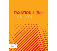 Taxation 1 (RoI) 2026-2027