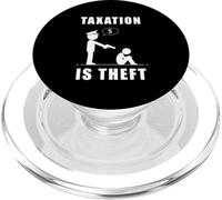 Taxation Is Theft Anti-Government Statement PopSockets PopGrip per MagSafe
