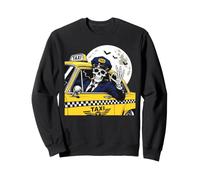 Taxi Driver di Scheletro di Halloween Felpa