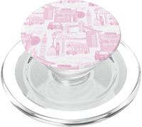 Taxi Guard Tower Bridge del Big Ben in tela rosa di Londra PopSockets PopGrip per MagSafe