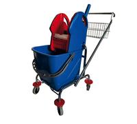 TAXON - 41601 - Carrello per pulizie Grouse26 - 25 L - 41 x 58 x 93 cm - blu-rosso - Taxon - 95336 - Conf. da 1 Pz. - 41601