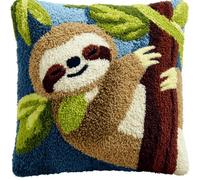 Taxpy Kit Con Gancio A Scatto Per Adulti E Bambini,Pigrizia Fai Da Te Per Realizzare Federe Per Cuscino Cucito A Mano All'Uncinetto Per La Famiglia,43 X 43 Cm