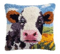 Taxpy Kit di Ganci a Chiusura per Cuscino Animali, bovini Set per Cuscini con Gancio di Chiusura 43X43cm Kit Da Ricamo Con Gancio Per Cuscino, Ricamare Cuscini Federa