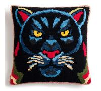 Taxpy Kit ganci di chiusura fai-da-te pantera nera animale Kit per cuscini con ganci di chiusura Kits Da Ricamo Con Gancio Per Cuscino Kits con gancio a scatto 43x43cm