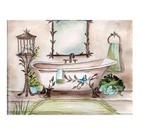 Taxpy Kit Per Punto Croce, Paesaggio Bagno Stampato 11Ct Schemi Di Ricamo A Punto Croce Fili Dmc Cucito A Mano Lavoro Manuale Pittura Adulti Diy Kit Per Ricamo A Mano 40X50Cm 11Ct Per Principianti Ad