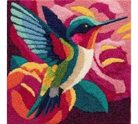 Taxpy Kit Per Realizzare Cuscini All'Uncinetto-Kit Completo Con Filo,Tela E Ago-Attività Manuale Antistress Per Adulti-Ideale Per Decorazione Casa D 43 X 43 Cm