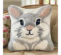 Taxpy Kit Per Realizzare Cuscini All'Uncinetto-Kit Completo Con Filo,Tela E Ago-Attività Manuale Antistress Per Adulti-Ideale Per Decorazione Casa D 43 X 43 Cm