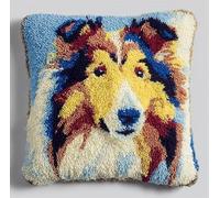 Taxpy Kit Per Realizzare Cuscini All'Uncinetto-Kit Completo Con Filo,Tela E Ago-Attività Manuale Antistress Per Adulti-Ideale Per Decorazione Casa D 43 X 43 Cm