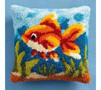 Taxpy Kit Per Realizzare Cuscini All'Uncinetto-Kit Completo Con Filo,Tela E Ago-Attività Manuale Antistress Per Adulti-Ideale Per Decorazione Casa D 43 X 43 Cm