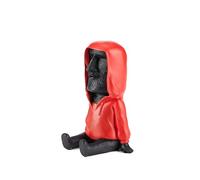 Taxually Statua di Moai Dell'isola, 2 in 1 Scultura con Supporto per Smartphone Figura Decorativa Moderna in Resina per Ufficio Scrivania Soggiorno