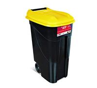 Tayg - 432019, Contenitore per rifiuti, 80 litri, base nera e coperchio giallo