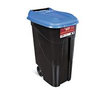 Tayg - 432026, Contenitore per rifiuti, 80 litri, base nera e coperchio blu